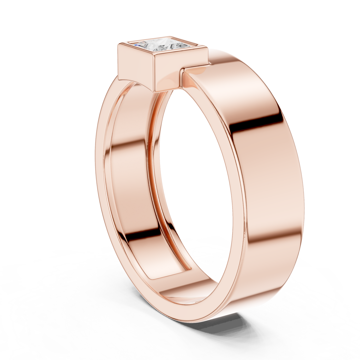 JÄGER JEWEL Minimal Crest Solitaire Ring – JÄGER Metal