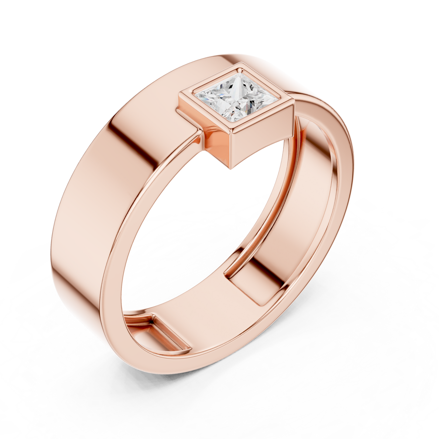 JÄGER JEWEL Minimal Crest Solitaire Ring – JÄGER Metal