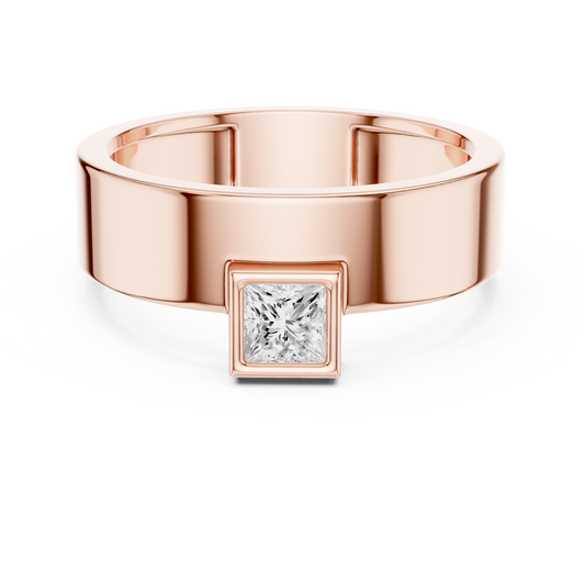 JÄGER JEWEL Minimal Crest Solitaire Ring – JÄGER Metal