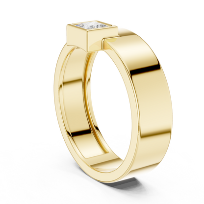 JÄGER JEWEL Minimal Crest Solitaire Ring – JÄGER Metal