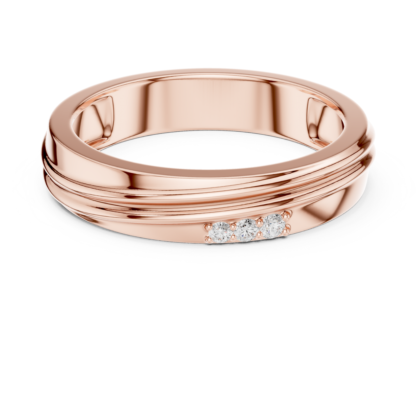 JÄGER JEWEL Classic Crest Diamond Band – JÄGER Metal