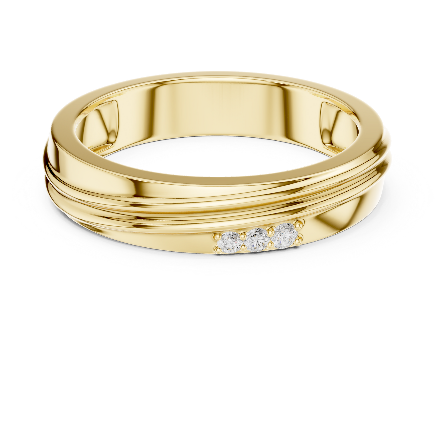 JÄGER JEWEL Classic Crest Diamond Band – JÄGER Metal