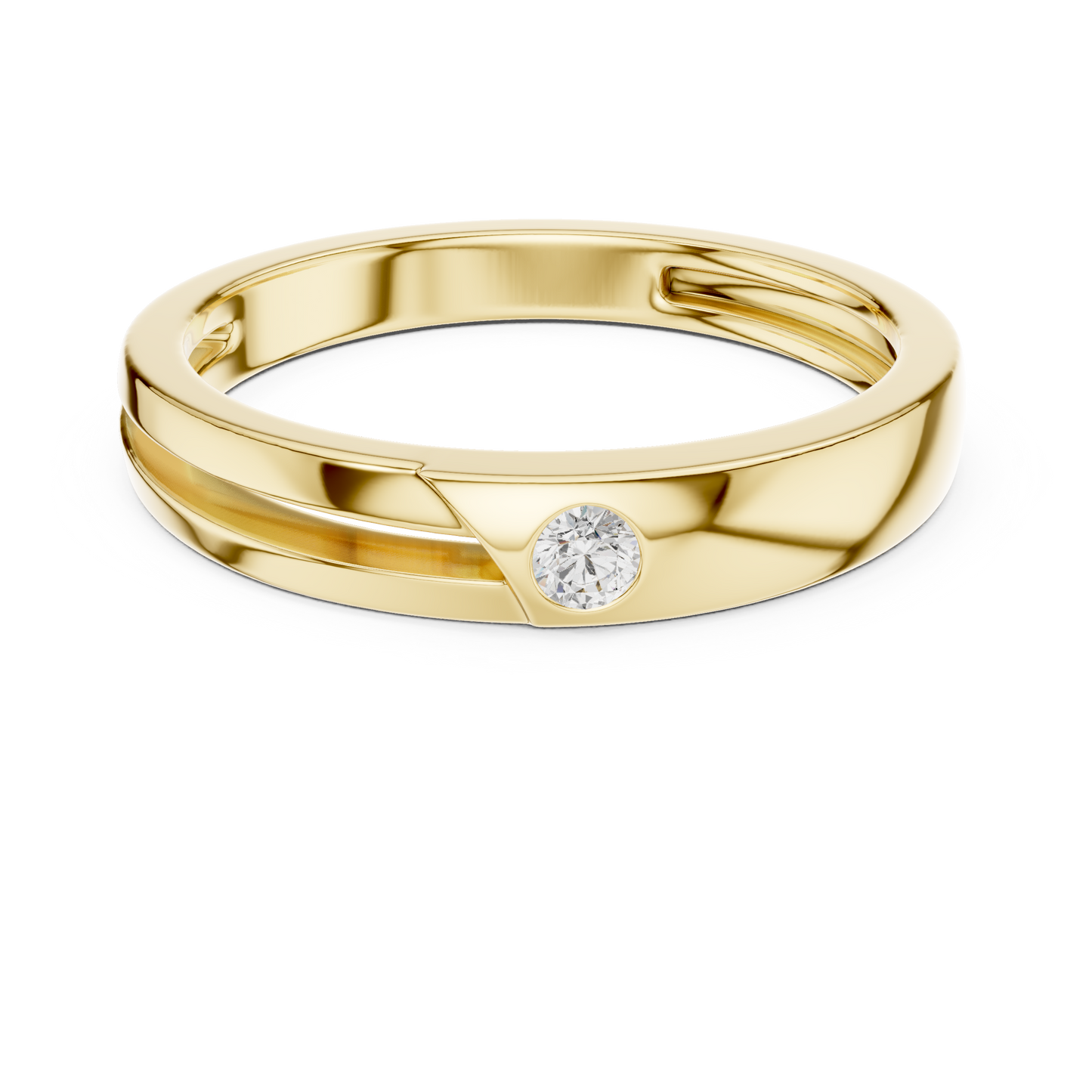 JÄGER JEWEL Focus Point Diamond Band – JÄGER Metal