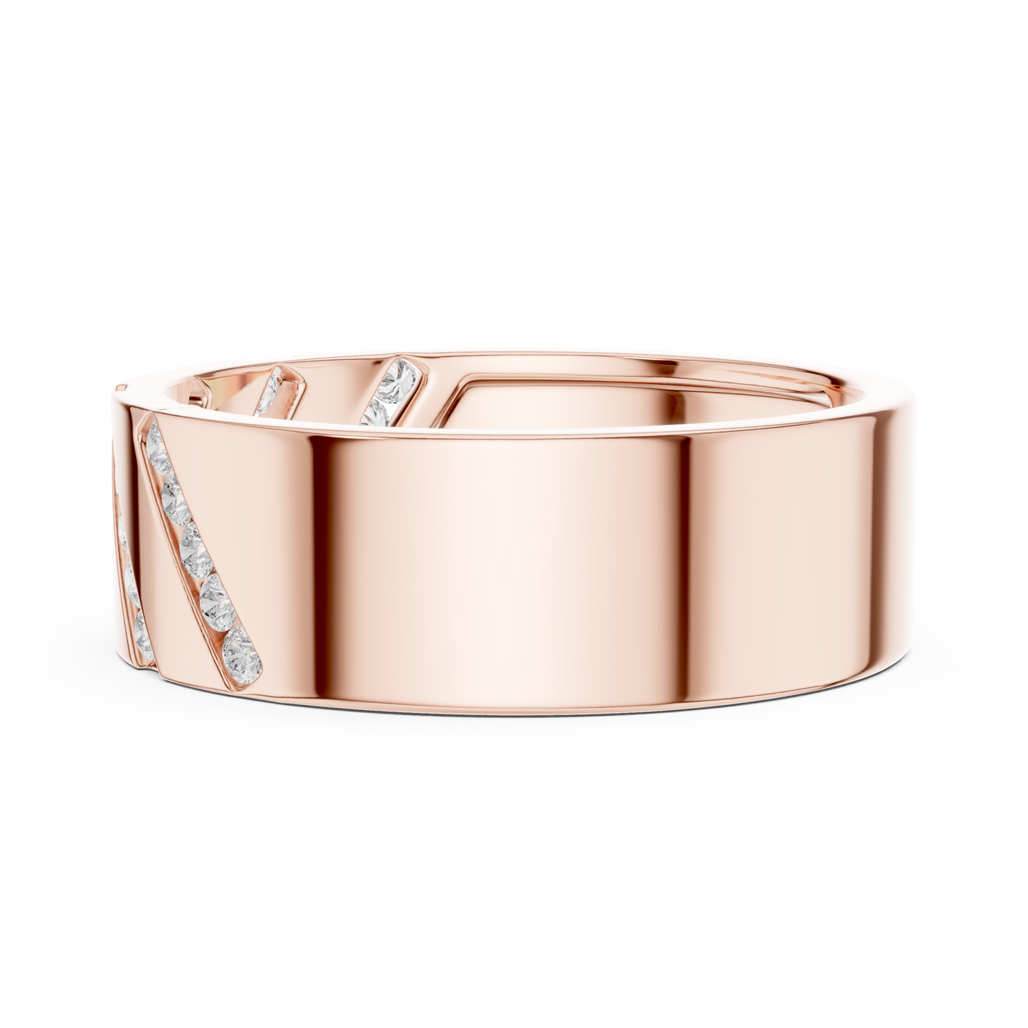 JÄGER JEWEL Vanguard Stripe Diamond Band – JÄGER Metal