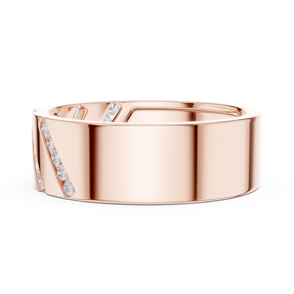 JÄGER JEWEL Vanguard Stripe Diamond Band – JÄGER Metal