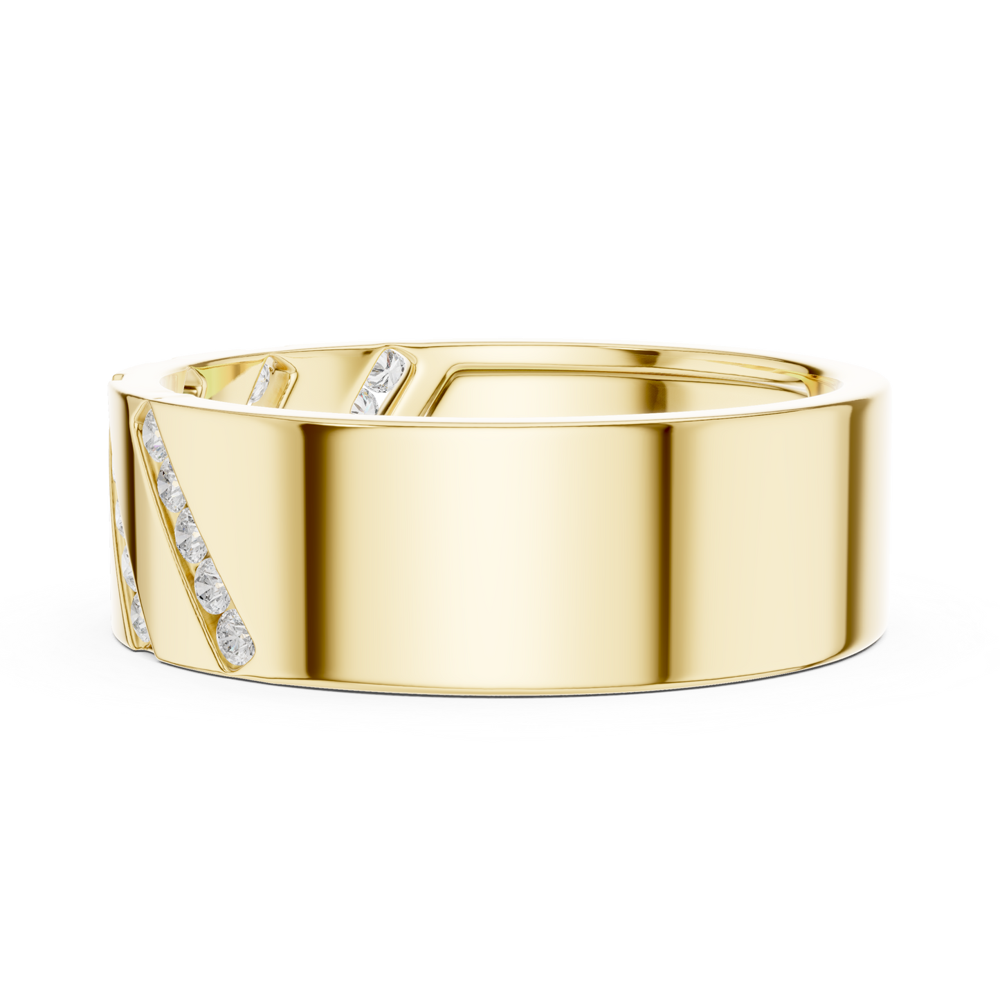 JÄGER JEWEL Vanguard Stripe Diamond Band – JÄGER Metal