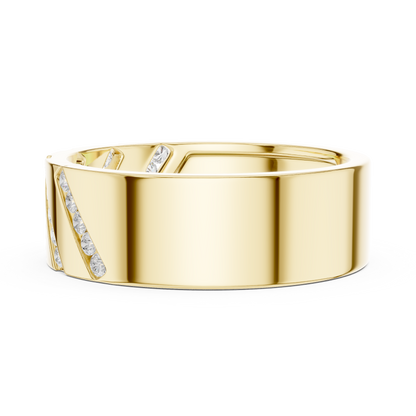 JÄGER JEWEL Vanguard Stripe Diamond Band – JÄGER Metal