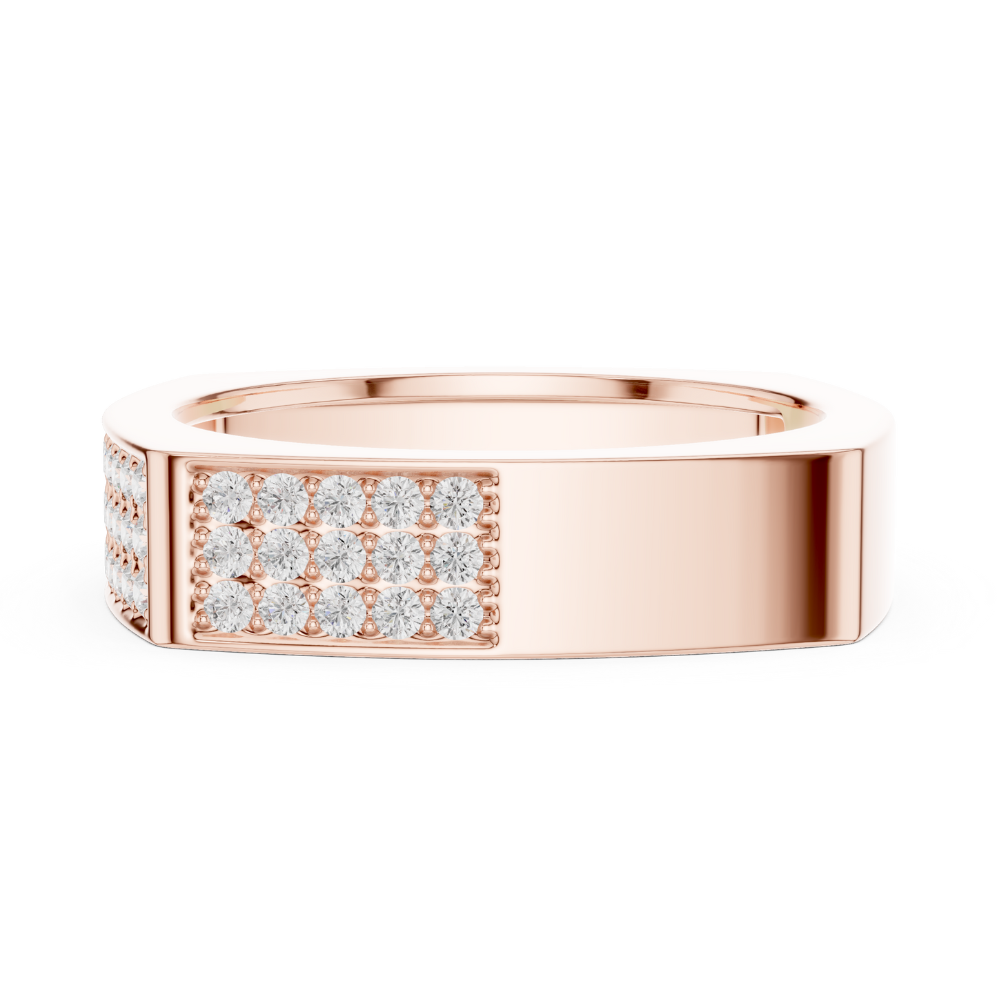 JÄGER JEWEL Imperial Grid Pavé Diamond Ring – JÄGER Metal