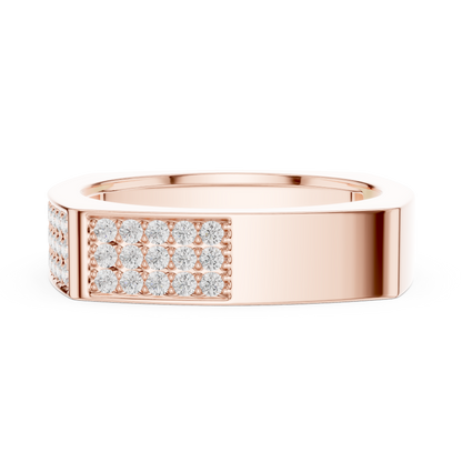 JÄGER JEWEL Imperial Grid Pavé Diamond Ring – JÄGER Metal