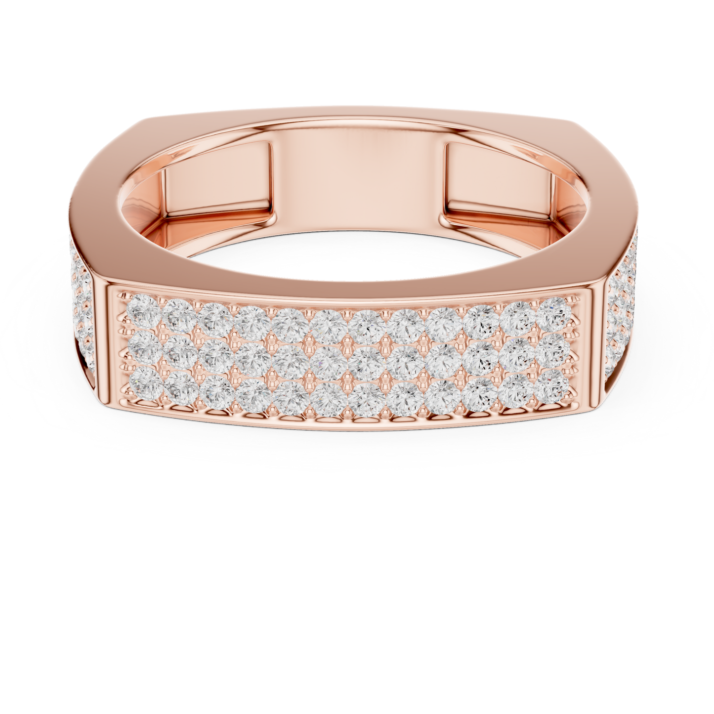 JÄGER JEWEL Imperial Grid Pavé Diamond Ring – JÄGER Metal