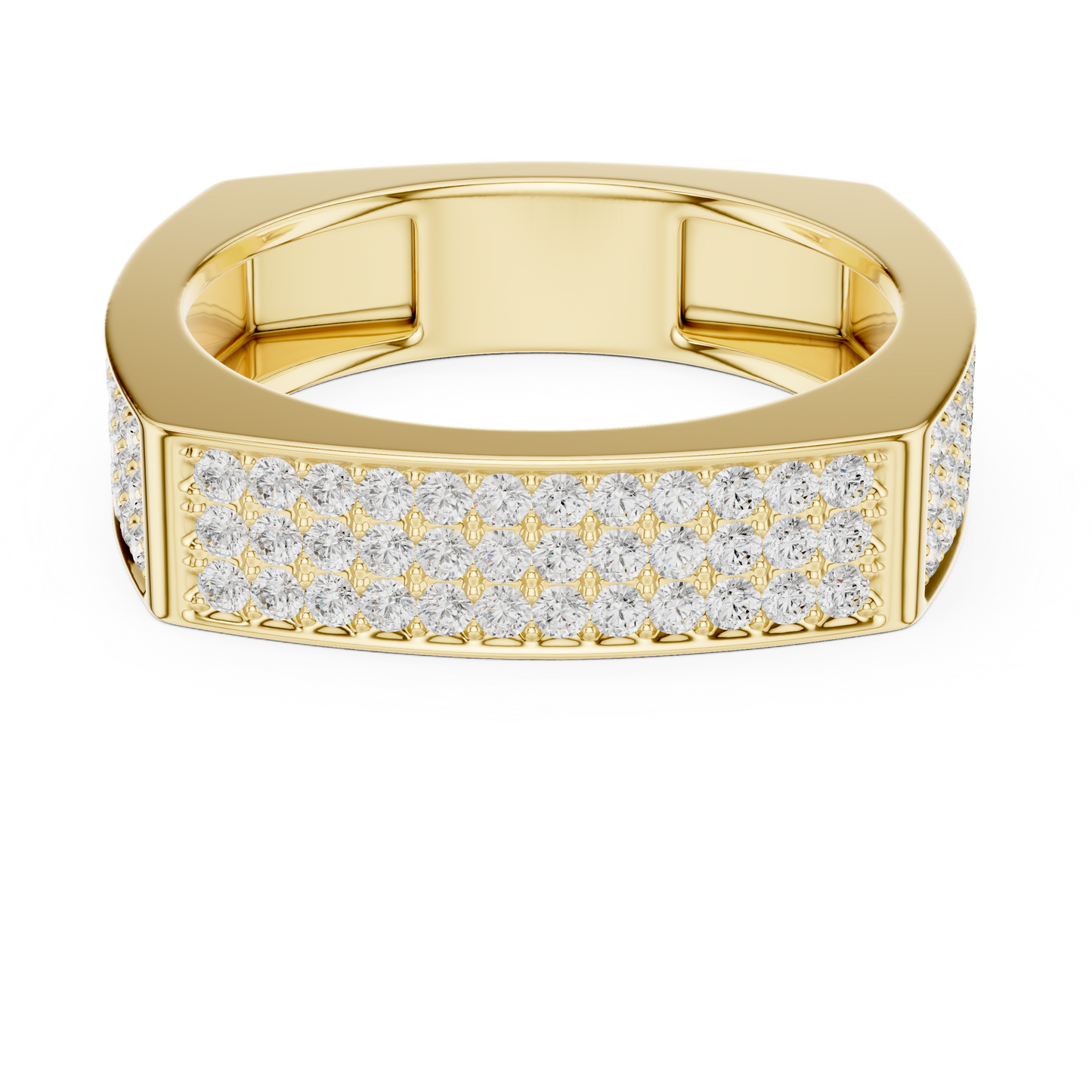 JÄGER JEWEL Imperial Grid Pavé Diamond Ring – JÄGER Metal