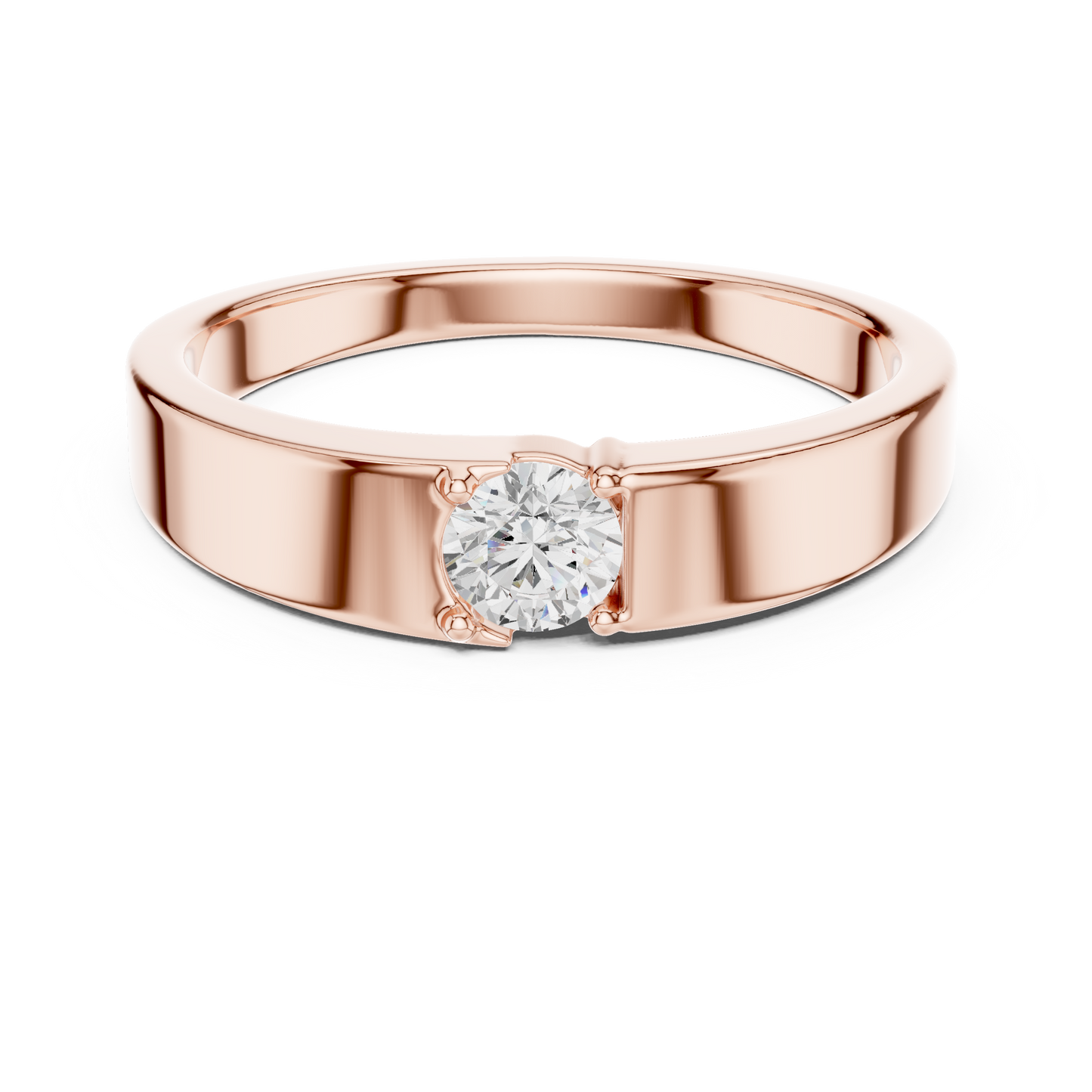 JÄGER JEWEL Pure Focus Solitaire Diamond Band – JÄGER Metal