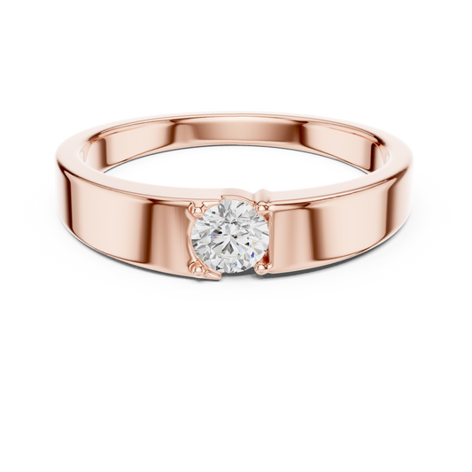 JÄGER JEWEL Pure Focus Solitaire Diamond Band – JÄGER Metal