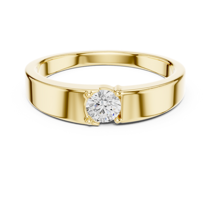 JÄGER JEWEL Pure Focus Solitaire Diamond Band – JÄGER Metal