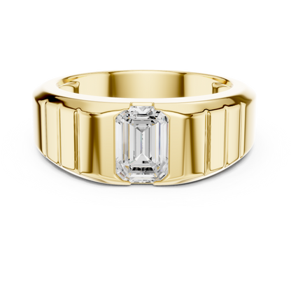 JÄGER JEWEL Apex Step Emerald Diamond Ring – JÄGER Metal