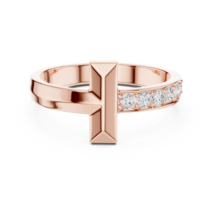 JÄGER JEWEL Crossline Pavé Ring – JÄGER Metal