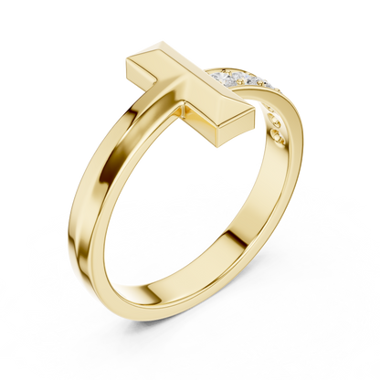 JÄGER JEWEL Crossline Pavé Ring – JÄGER Metal