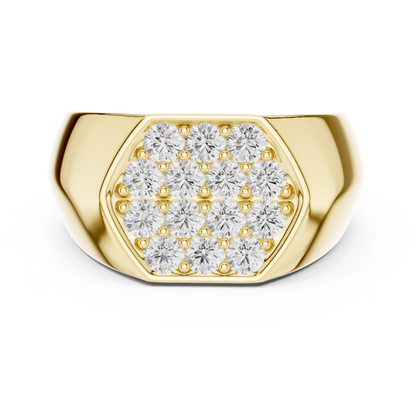 JÄGER JEWEL Regal Crest Pavé Diamond Ring – JÄGER Metal