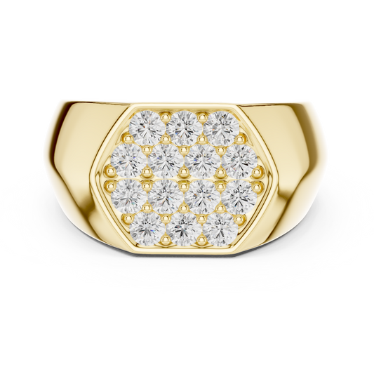 JÄGER JEWEL Regal Crest Pavé Diamond Ring – JÄGER Metal