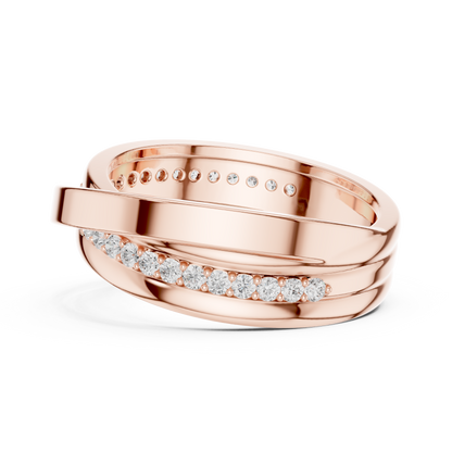 JÄGER JEWEL Twin Horizon Diamond Band – JÄGER Metal