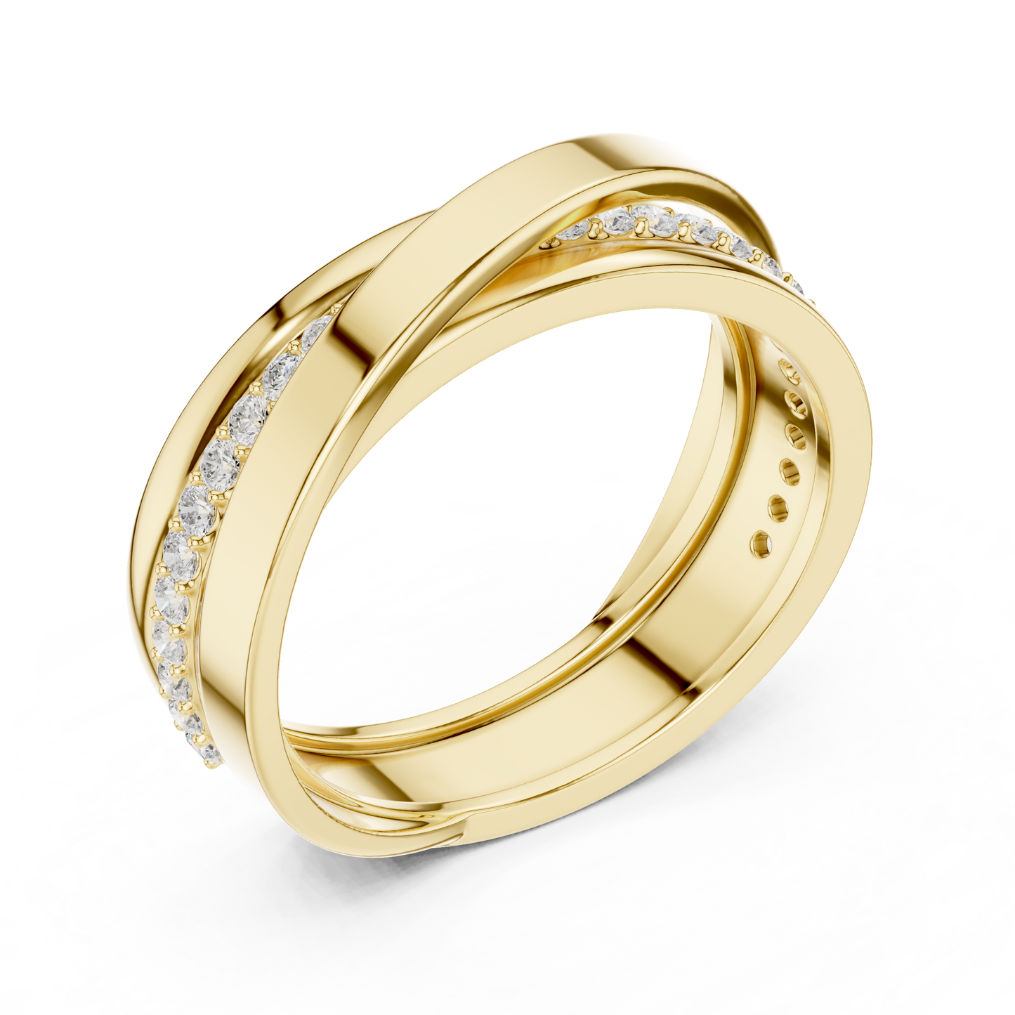 JÄGER JEWEL Twin Horizon Diamond Band – JÄGER Metal