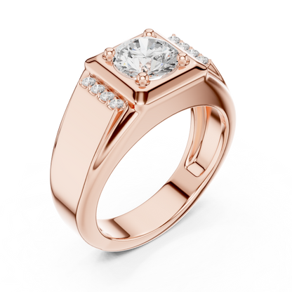 JÄGER JEWEL Sovereign Frame Diamond Ring – JÄGER Metal