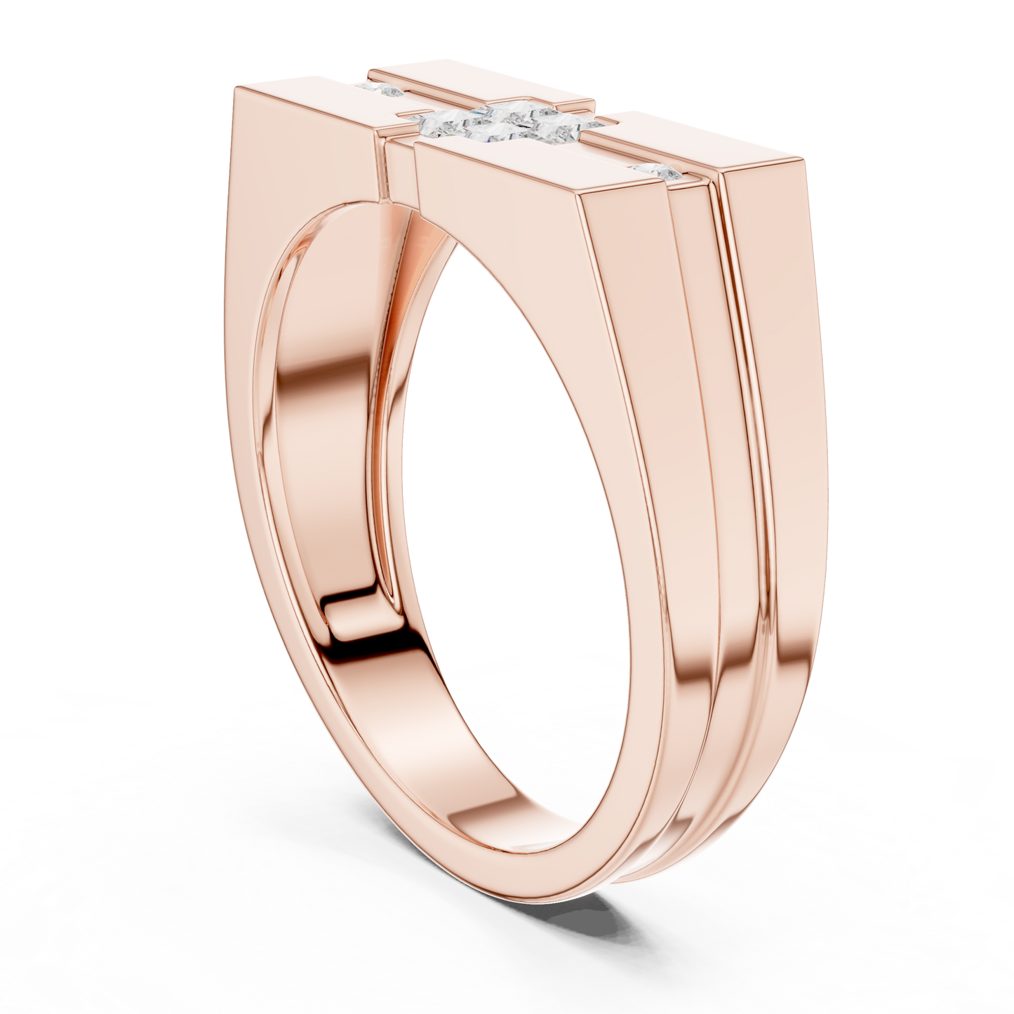 JÄGER JEWEL Axis Block Diamond Ring – JÄGER Metal