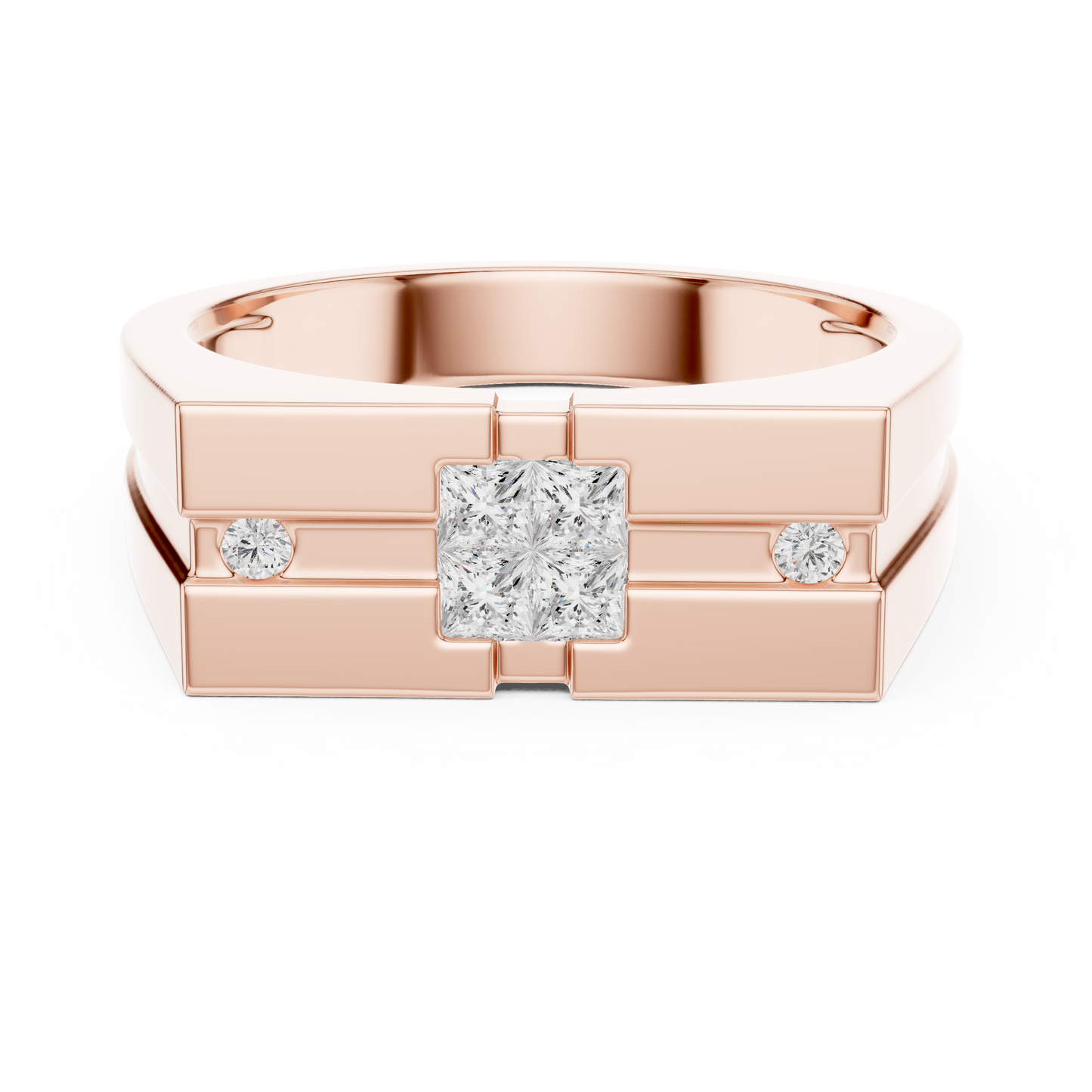 JÄGER JEWEL Axis Block Diamond Ring – JÄGER Metal