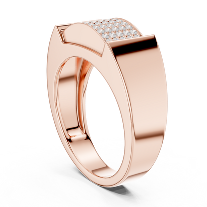 JÄGER JEWEL Pavé Vault Diamond Ring – JÄGER Metal