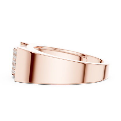 JÄGER JEWEL Pavé Vault Diamond Ring – JÄGER Metal