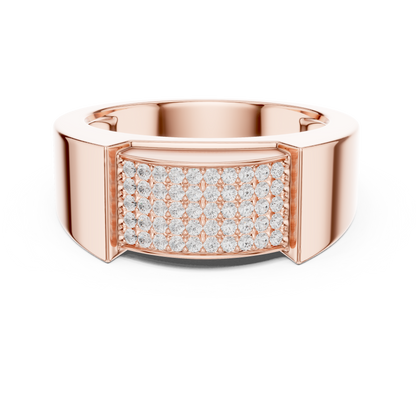 JÄGER JEWEL Pavé Vault Diamond Ring – JÄGER Metal