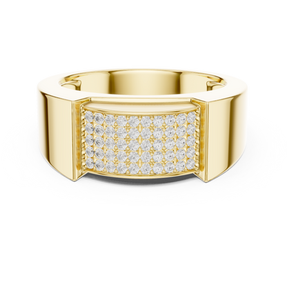 JÄGER JEWEL Pavé Vault Diamond Ring – JÄGER Metal
