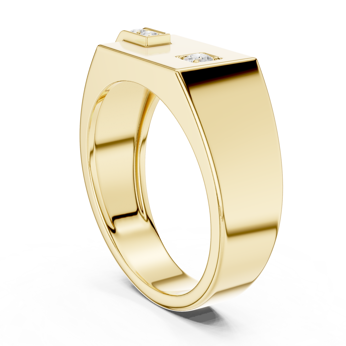 JÄGER JEWEL Dual Accent Block Ring – JÄGER Metal