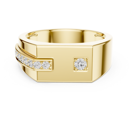 JÄGER JEWEL Dual Accent Block Ring – JÄGER Metal