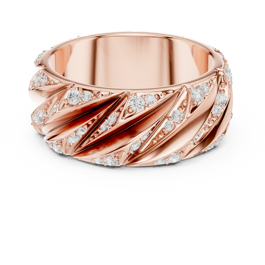 JÄGER JEWEL Imperial Wave Diamond Ring – JÄGER Metal