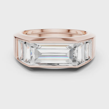 JÄGER JEWEL Monarch Emerald-Cut Diamond Ring – JÄGER Metal