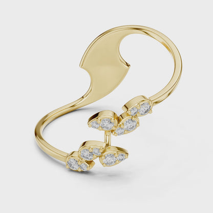 JÄGER JEWEL Serene Vine Diamond Ring – JÄGER Metal