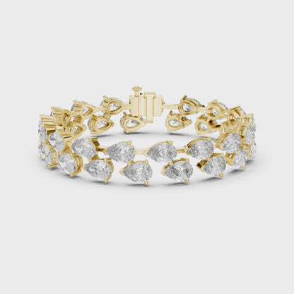 JÄGER JEWEL Imperial Pear Diamond Bracelet – JÄGER Metal