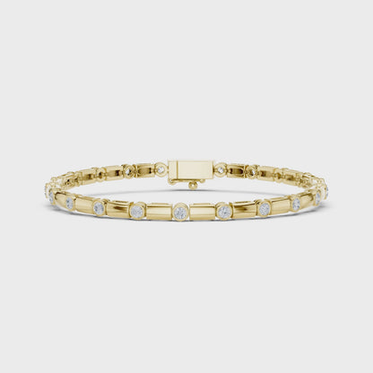 JÄGER JEWEL Aureate Station Diamond Bracelet – JÄGER Metal