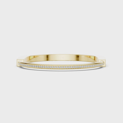 JÄGER JEWEL Aurum Edge Diamond Bangle – JÄGER Metal